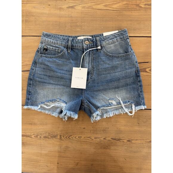 KanCan High Rise Cut Off Shorts 27 - Picture 1 of 6